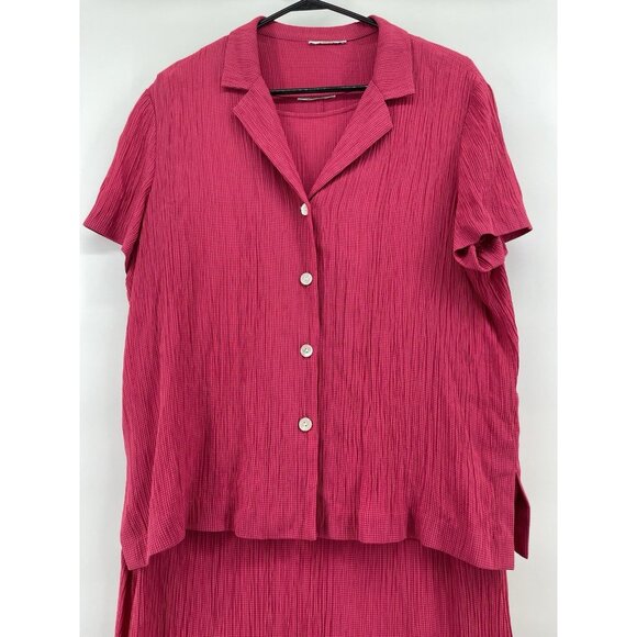 Talbots 2 Piece Dress Jacket Blush Formal Business Pink Button Maxi USA Plus Xl - Picture 2 of 9